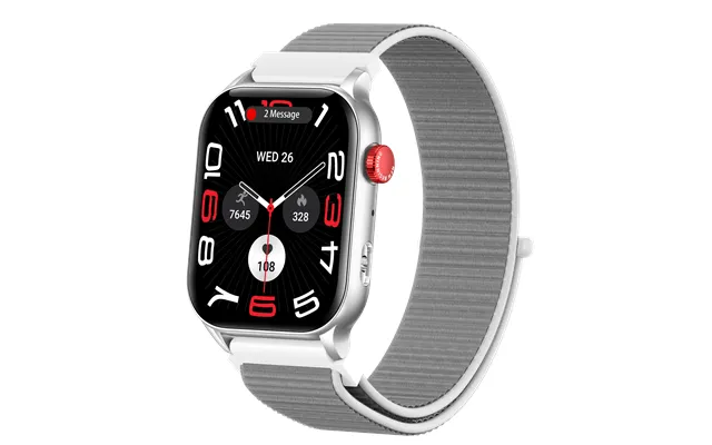 Philippe Palmer Smart Watch Lp26 Amoled Ultra Light Silver Nylon
