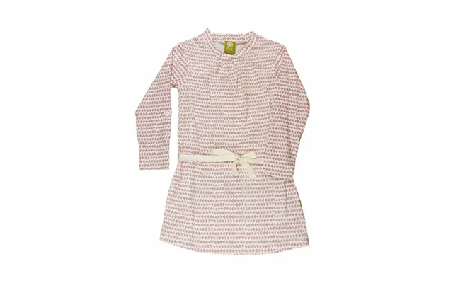 Kjole Med Lange Ærmer - Rosa Sejlprint