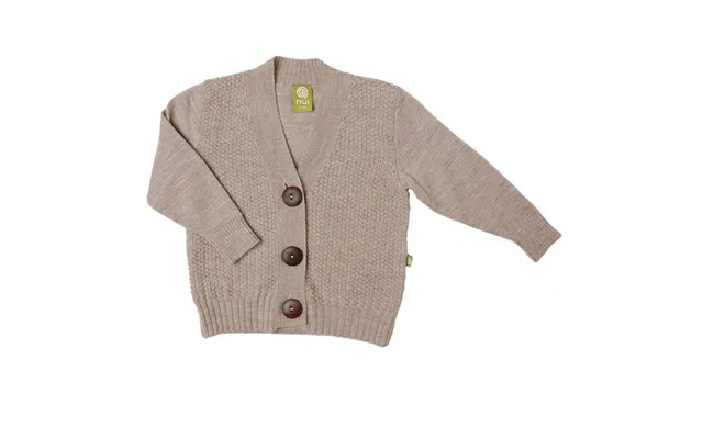 Uld Cardigan - Lys Brun