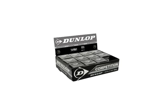 12 Stk. Dunlop Competition Squashbolde 1 Gul Prik