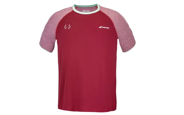 Babolat Crew Neck Tee Juan Lebron Red Dahlia - S