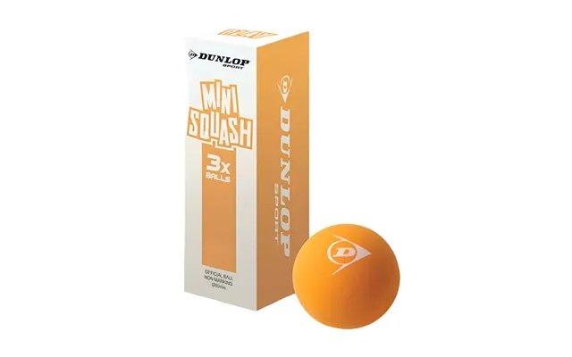 Dunlop Play Mini Squashbolde Orange - 3-pak