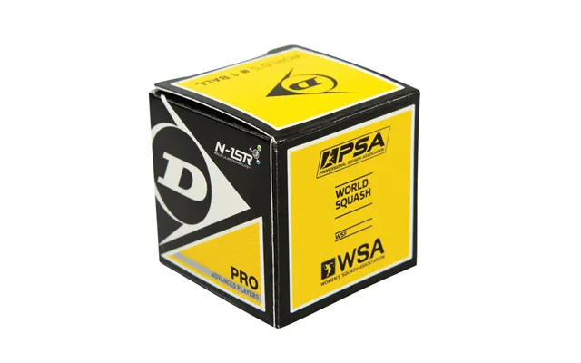 Dunlop Pro Squasbold 2 Gule Prikker