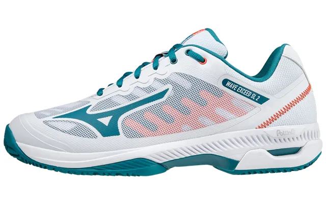 Mizuno Wave Exceed Sl 2 Cc Hvid Turkis - 45