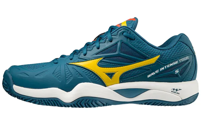 Mizuno Wave Intense Tour 5 Cc Padelsko Mens, Petroleum Grøn - 40
