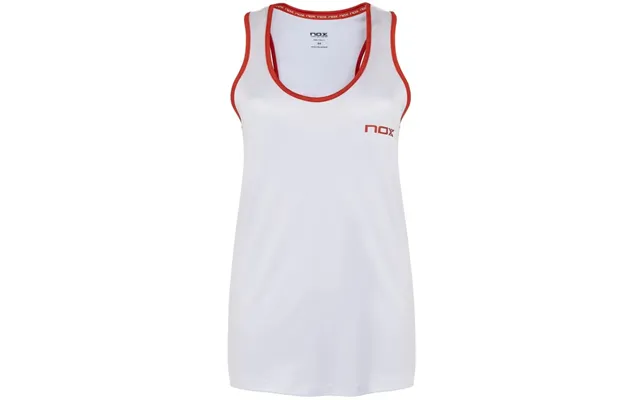 Nox Dametop White W. Red Logo - L