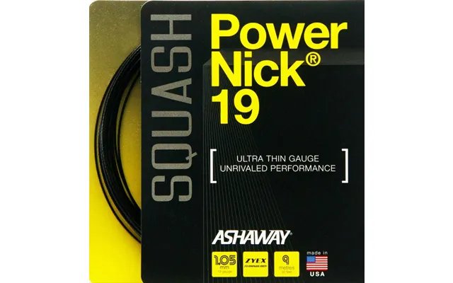 Opstrengning Med Ashaway Powernick 1.05 Black