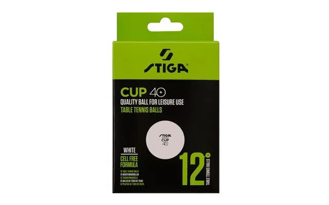 Stiga Ball Cup Bordtennisbolde 12-pak - Hvid