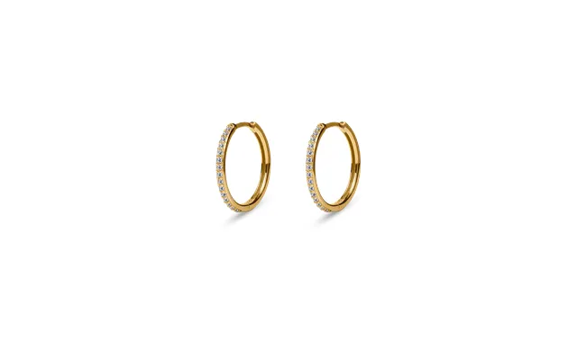 Lucca Hoops 11mm Rahström 18k Gold Øreringe