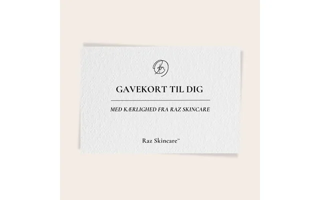 Gavekort Til Raz Skincare - Kr 750.00