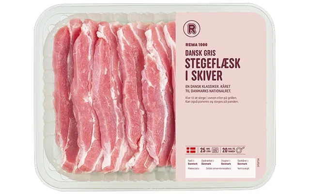 Stegeflæsk I Skiver