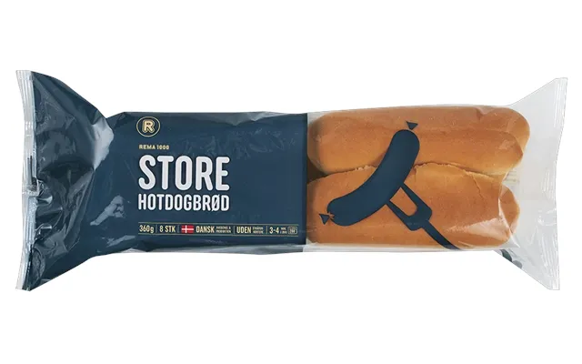 Store Hotdogbrød