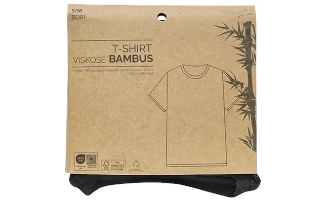 T-shirt Str. S M Sort