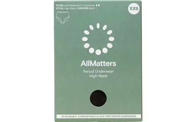 Allmatters High Waist Underwear Light Moderate Xxs - 1pk.
