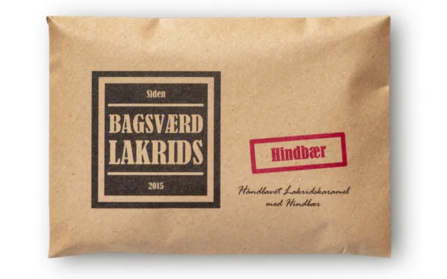 Bagsværd Lakrids Hel Plade Hindbær - 160g.