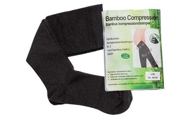 Bamboo Pro Bambus Kompressionsstrømper Kl. 2 Str. L Xl 1stk.