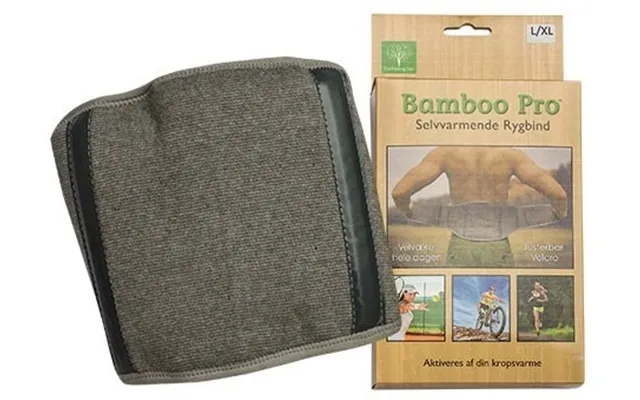 Bamboo Pro Rygstøtte - Str. L Xl Selvvarmende 1stk.
