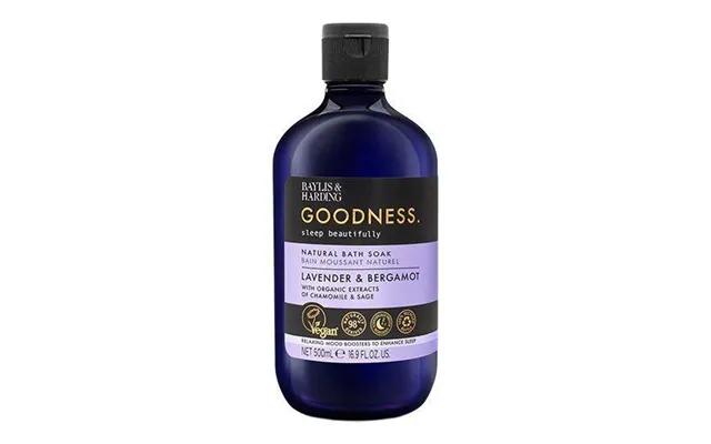 Baylis & Harding Goodness Sleep Lavender & Bergamot Natural Bath Soak Vegansk Skumbad - 500ml