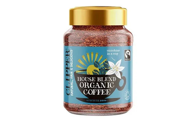 Clipper Instant Kaffe House Blend Fairtrade Ø - 100g.