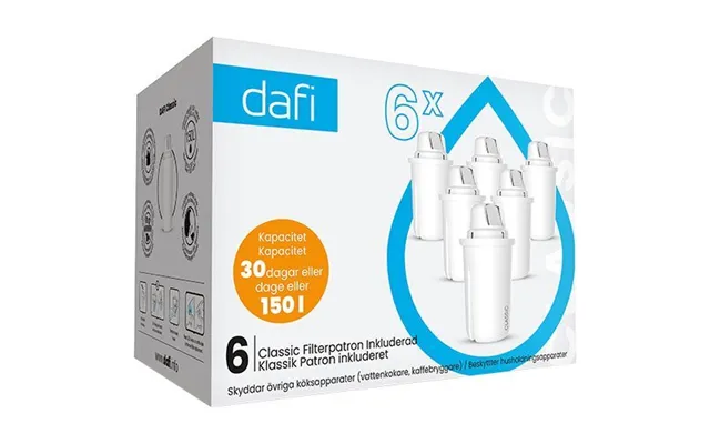 Dafi Filterpatroner 6-pack