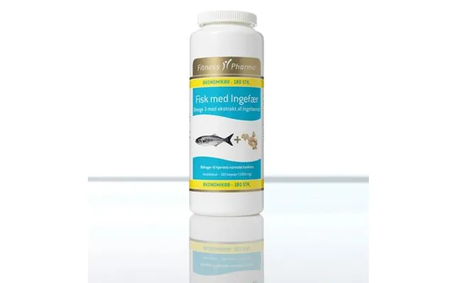 Fitness Pharma Fisk M. Ingefær - 180kap