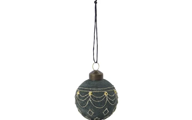 House Doctor Ornament Hdvelour - Støvet Grøn