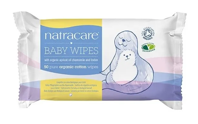 Natracare Baby Vådservietter 100% Bomuld - Øko