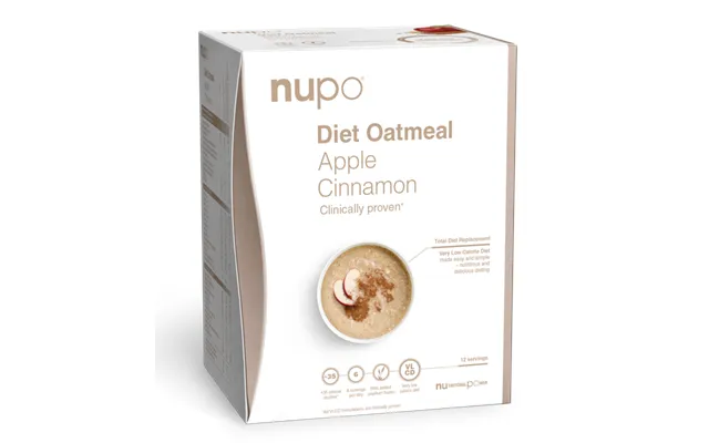 Nupo Diet Oatmeal Apple Cinnamon - 384g.
