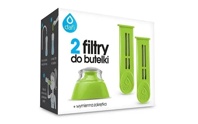 Refiller Filterflaske Grøn 2 Stk Refiller Mundstykke 1 Pk.