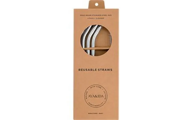 Smoothie Straw Silver - Bent, 1pk.