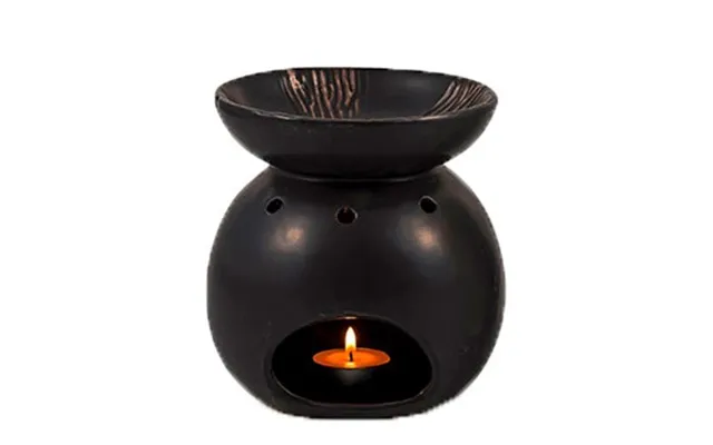 Urtegaarden Duftlampe Keramik Sort - 1stk.