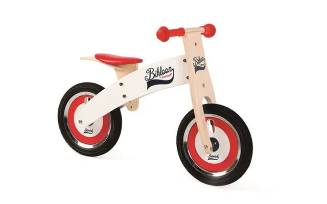 Janod Løbecykel - Hvid Rød 3-6 År