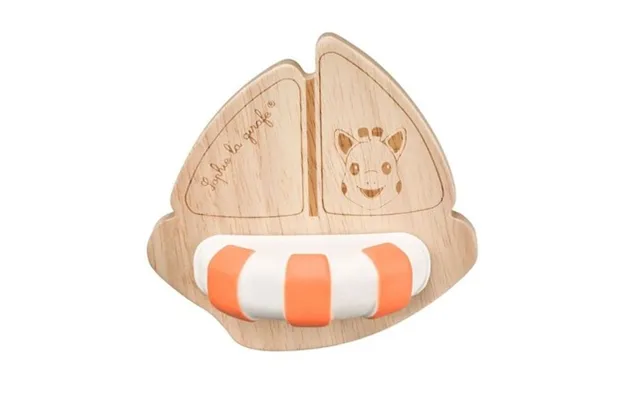 Vulli Sophie Giraf Rubber & Wood Boat