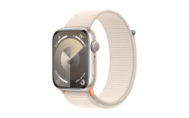 Apple Watch 9 45mm Aluminium Case With Sport Loop - Starlight