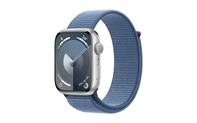 Apple Watch 9 45mm Silver Alu Case With Sport Loop - Winter Blue