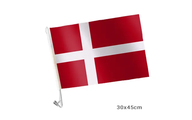 Bil Flag Danmark 30 X 45 Cm