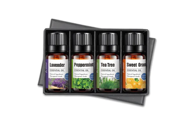 Æteriske Olie Kit 4 X 10 Ml - 100 % Ren Og Naturlig