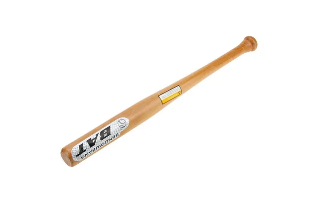 Baseballbat I Træ Inkl. Bold