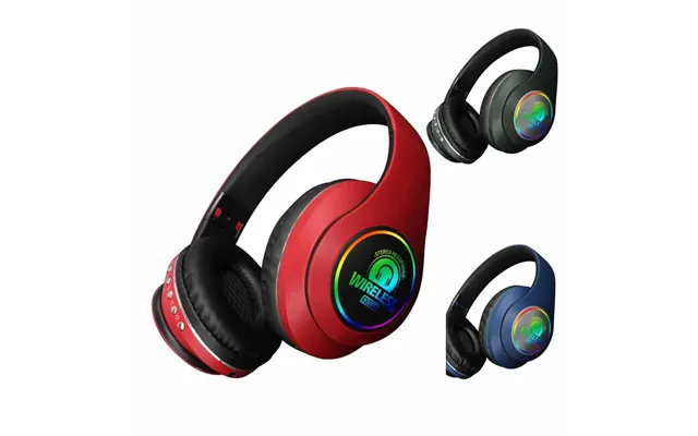 Bluetooth Stereo Høretelefoner M Mikrofon - Rød