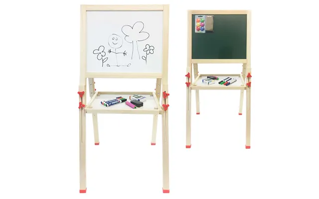Børnestaffeli Med Kridttavle & Whiteboard