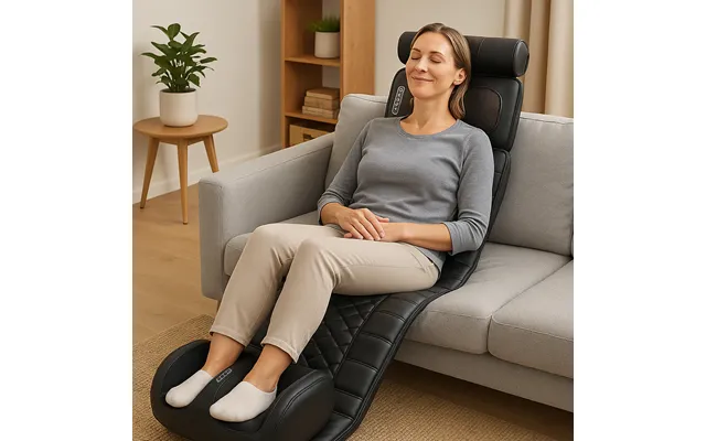 Elektrisk Massagemåtte M Varme Og 10 Zoner - Total Afslapning Nakke Til Fødder