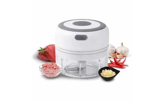 Genopladelig Minihakker Usb 100 Eller 250 Ml. - 250 Ml. Hvid