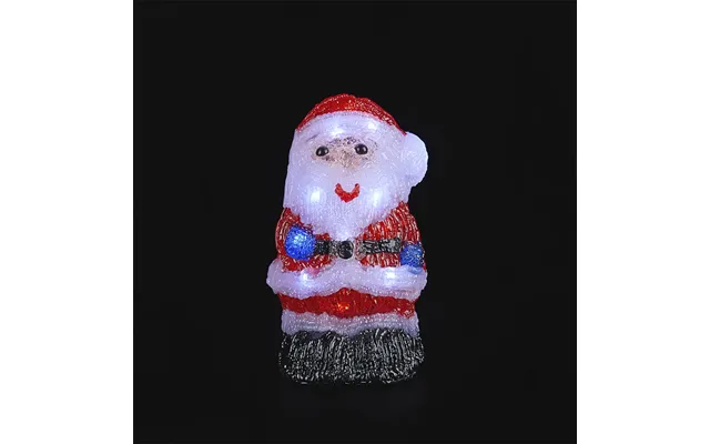 Julemand Akryl - Højde 20 Cm Med Led-lys