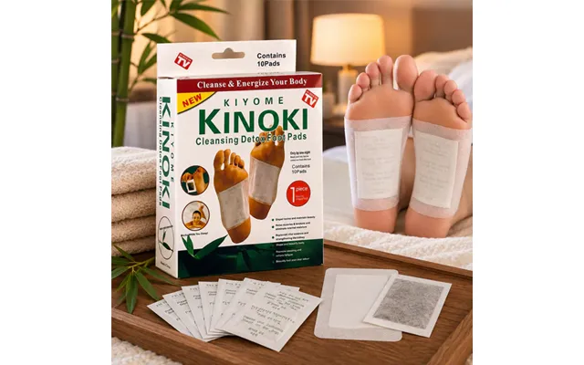 Kinoki Detox Fodplastre - 5 Dages Kur 10 Stk. Pakke