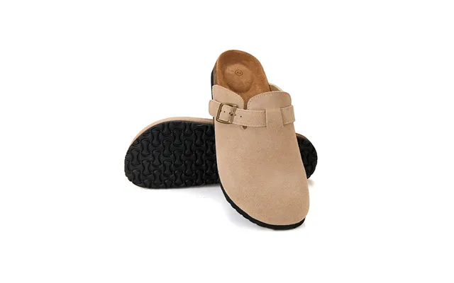 Komfort Og Stil I Ét - Klassiske Kork-sandaler Med Lukket Tå