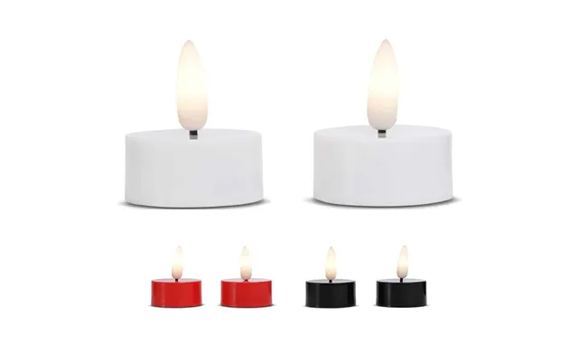 Led Fyrfadslys Plastik - 2 Stk.