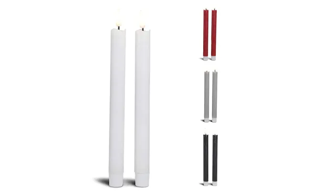Led Kronelys Stearin - 2 Stk.