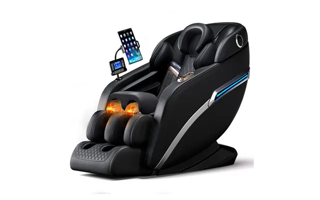 Massagestol 4d Pro Sort Med Varmeterapi Og Stemmekontrol - Model M9 Sort