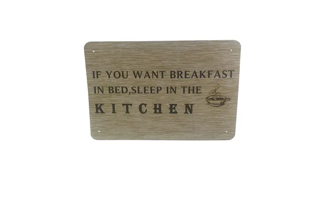 Metalskilt - If You Want Breakfast