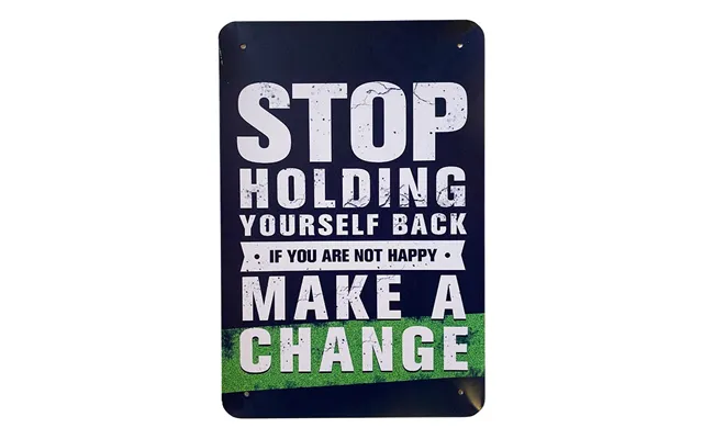 Metalskilt - Stop Holding